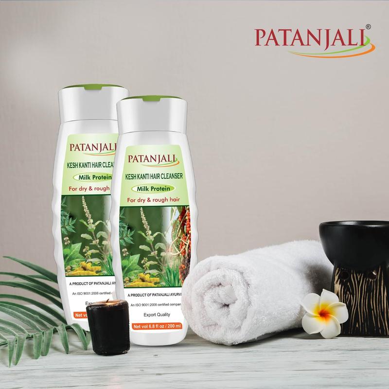 Shampoo Patanjali Kesh Kanti Proteína do Leite 2x200ml